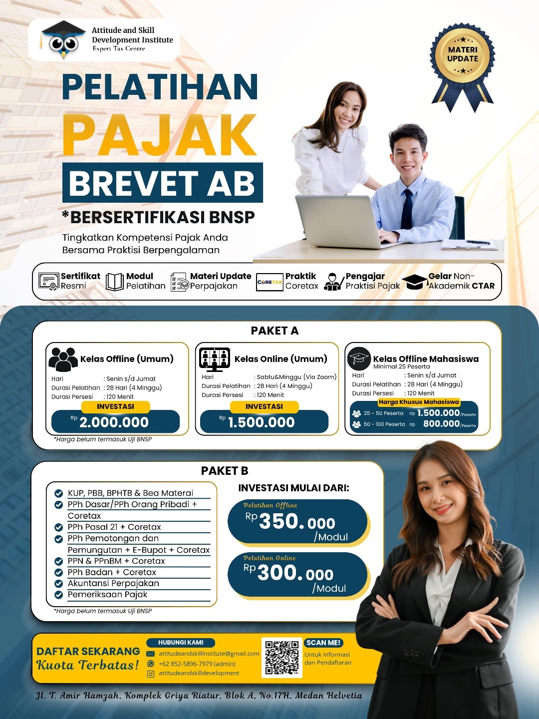 Pelatihan Pajak Brevet AB